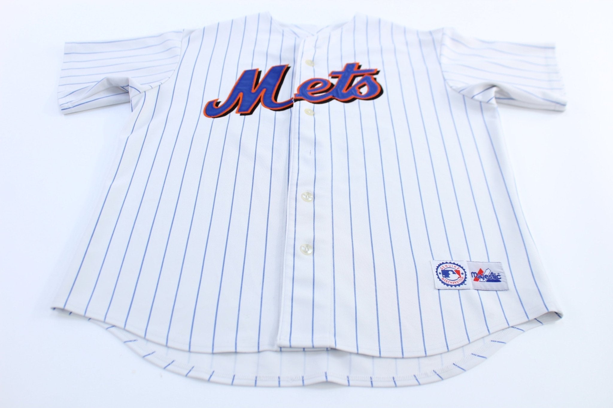 New York Mets Mike Piazza 31 Majestic Baseball Jersey - ThriftedThreads.com