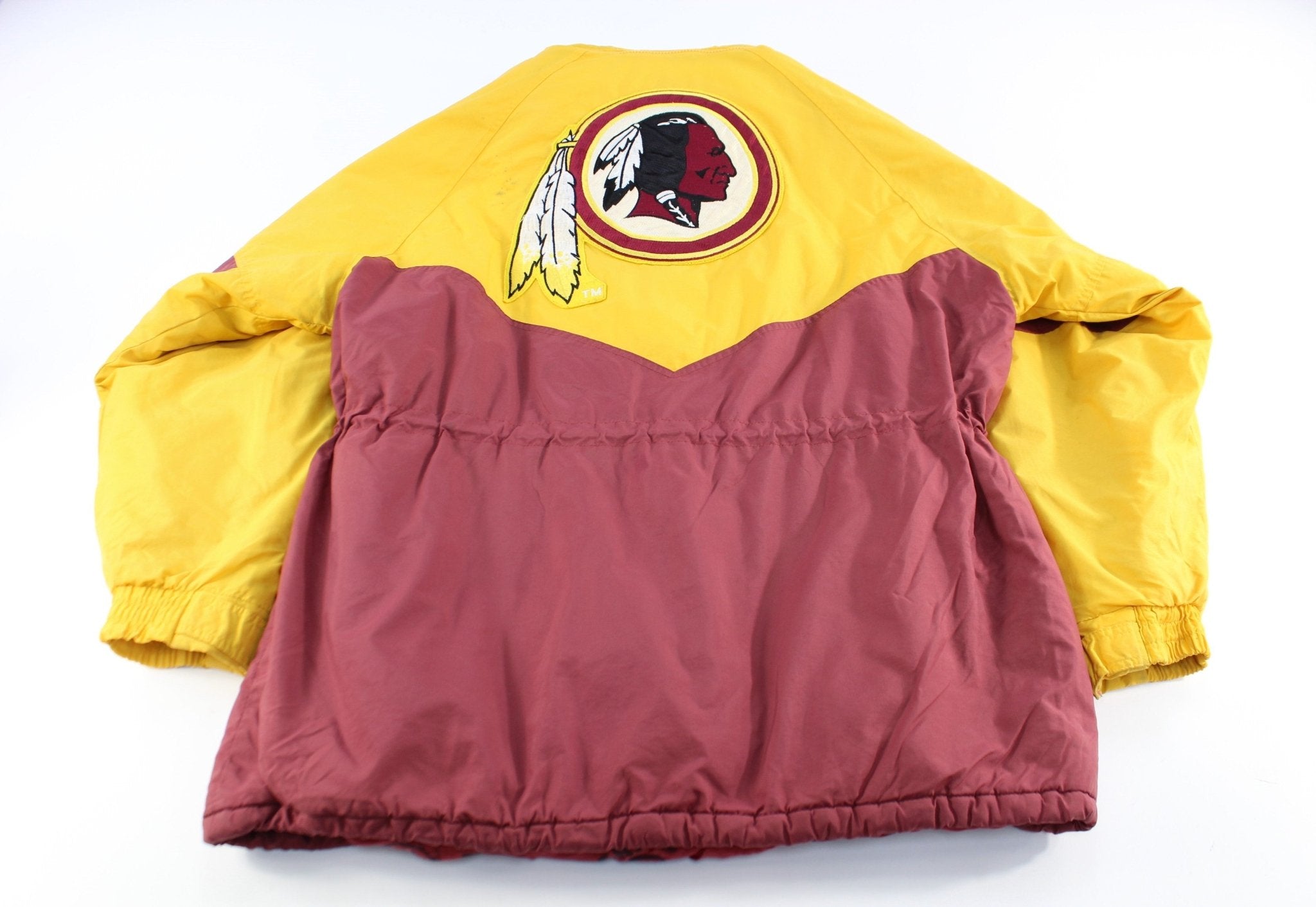 NFL Game Day Washington Redskins Embroidered Logo Zip Up Jacket - ThriftedThreads.com