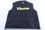 NFL Minnesota Vikings Embroidered Zip Up Vest - Vest - Thrifted Threads