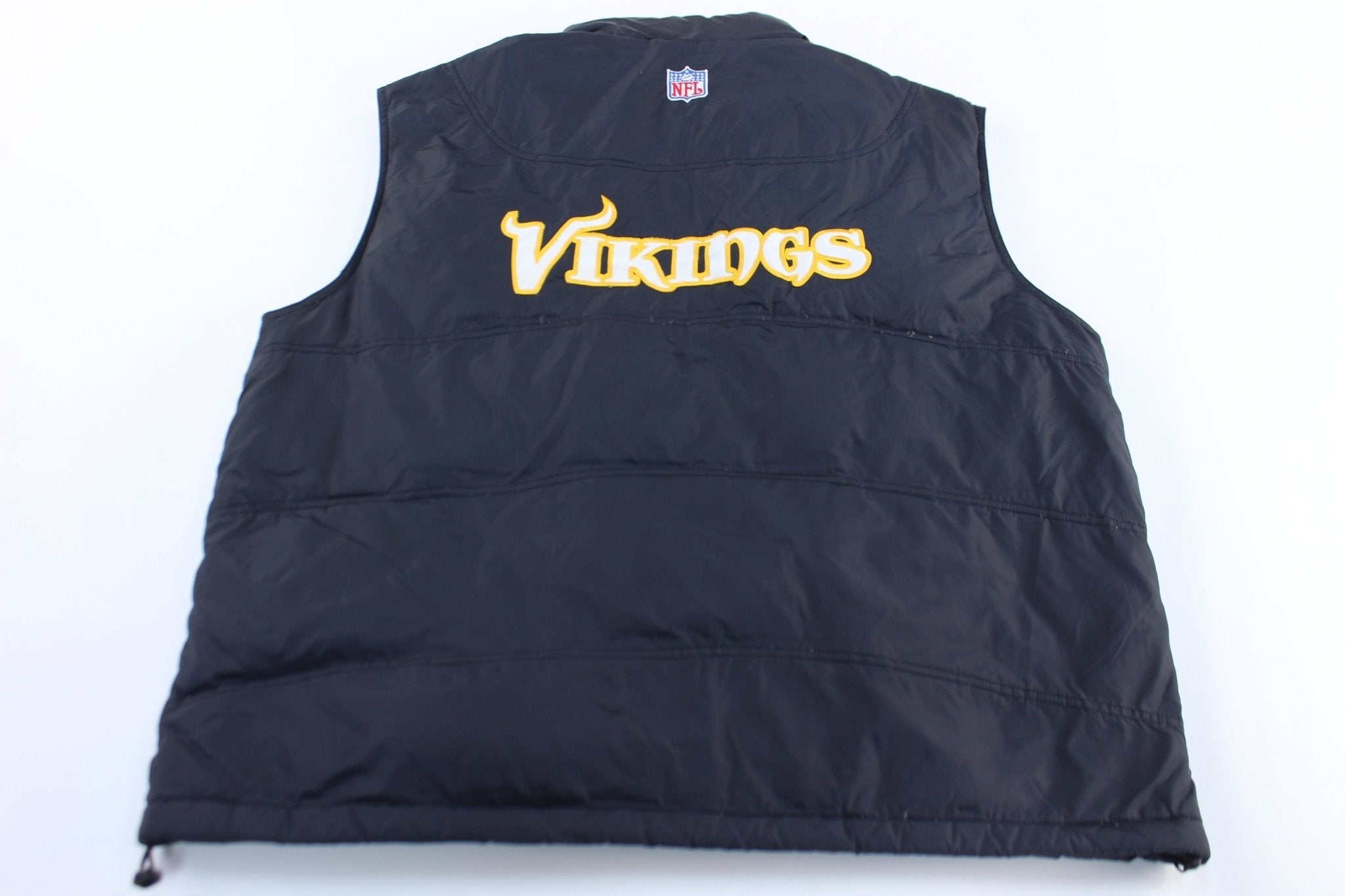 NFL Minnesota Vikings Embroidered Zip Up Vest - Vest - Thrifted Threads