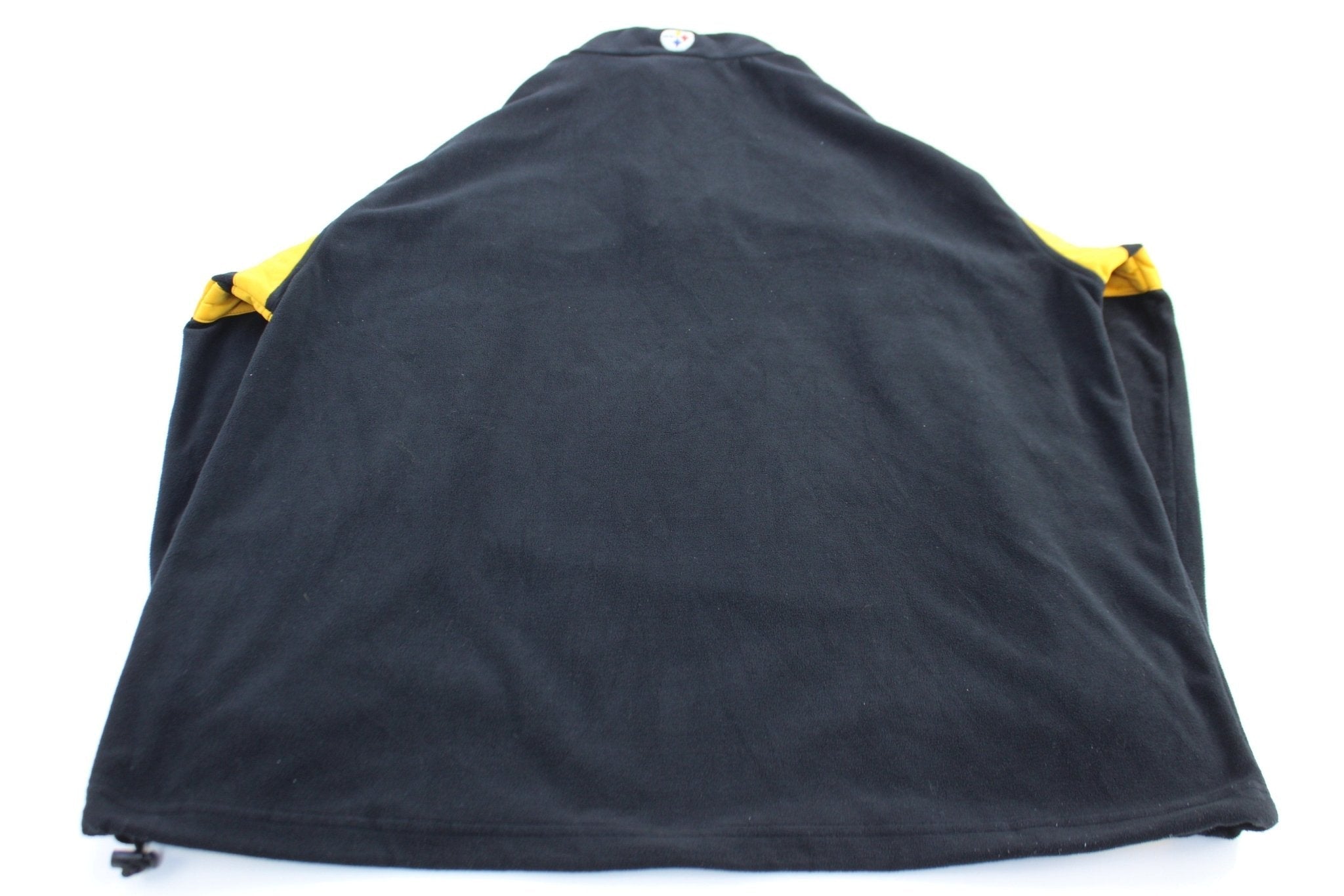 NFL Pittsburgh Steelers Embroidered Black & Yellow Fleece Pullover - Sweatshirts - Thrifted Threads