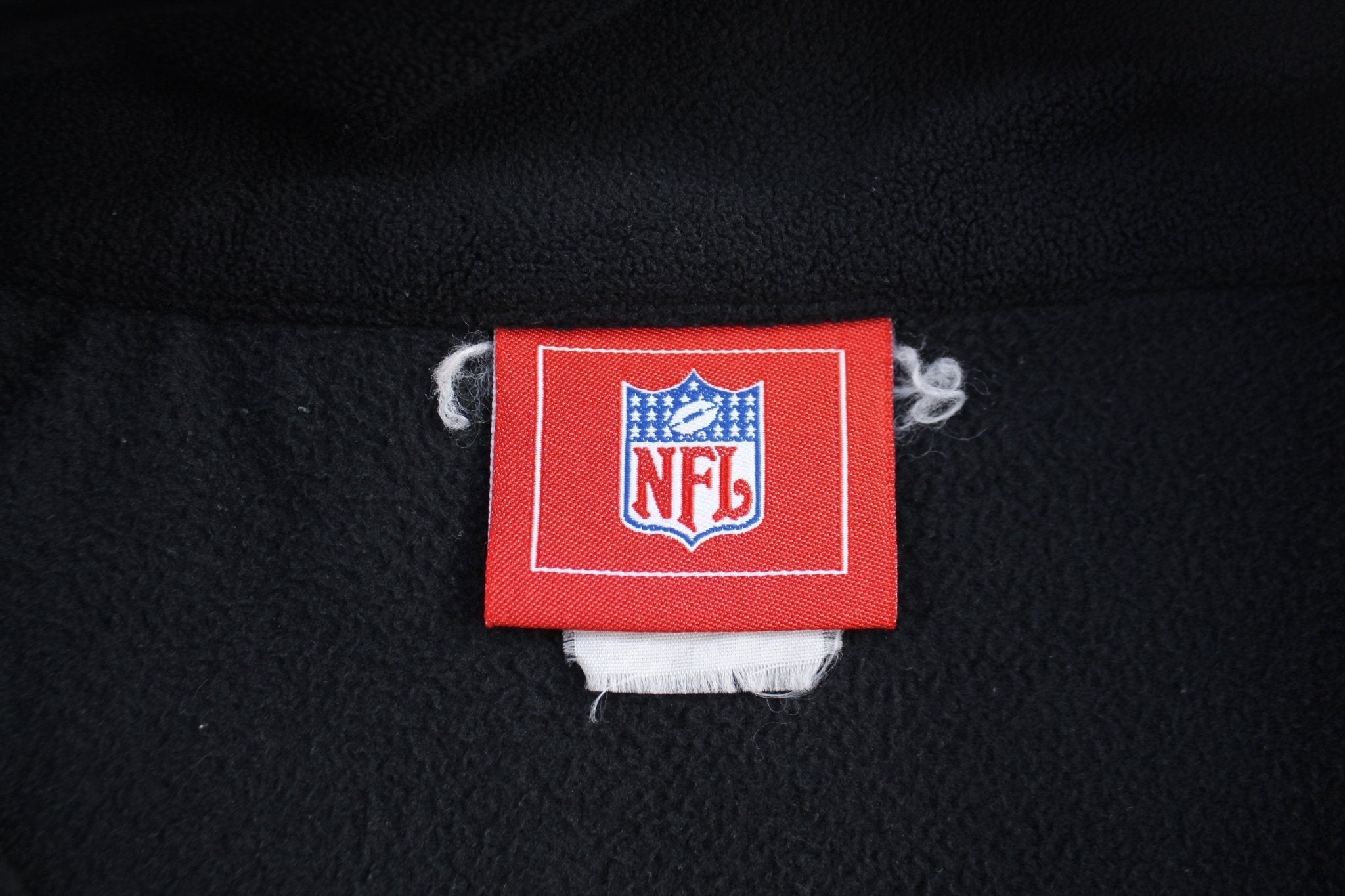 NFL Pittsburgh Steelers Embroidered Black & Yellow Fleece Pullover - Sweatshirts - Thrifted Threads