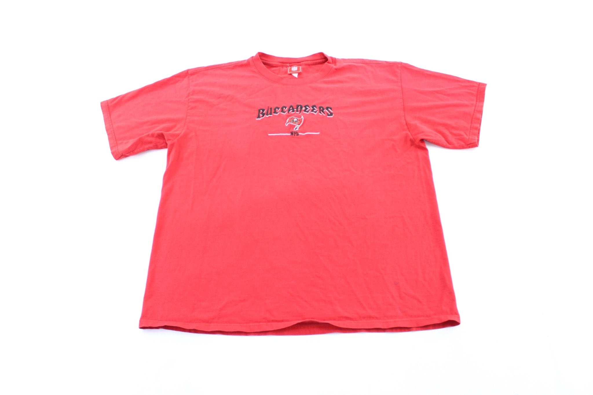 NFL Tampa Bay Buccaneers Embroidered T-Shirt - ThriftedThreads.com