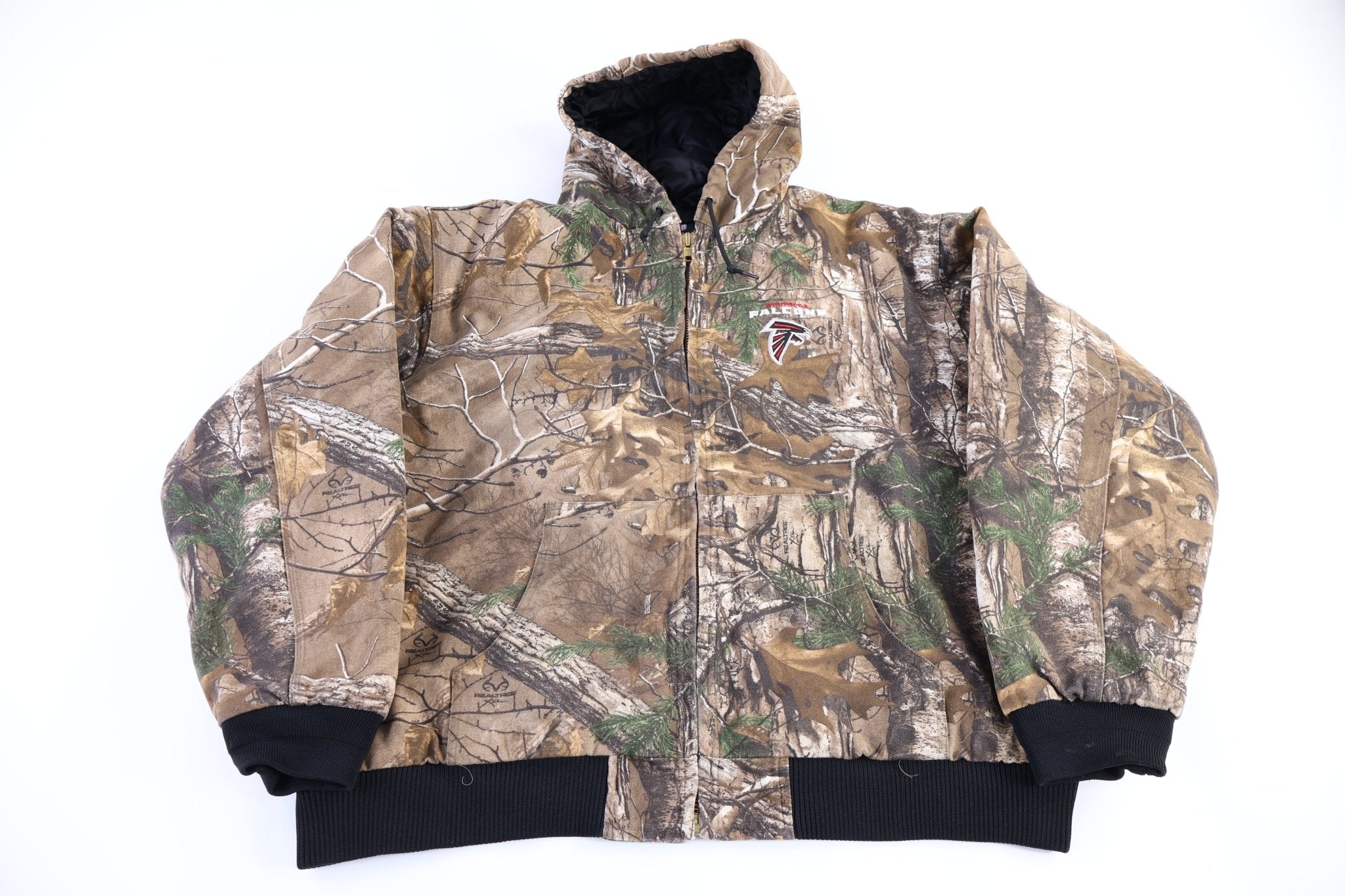 NFL Team Atlanta Falcons Football Full Zip Camo Jacket - Thrifted Threads