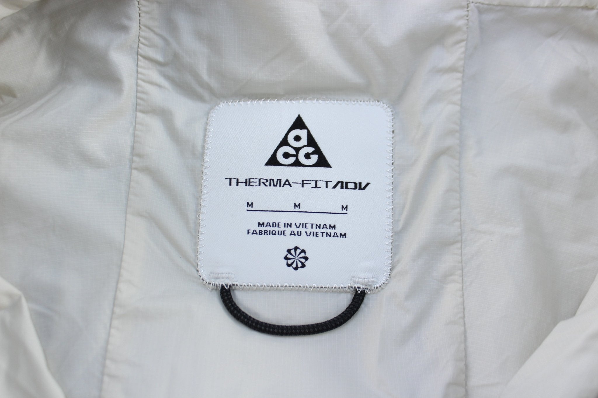 Nike ACG Logo Black Primaloft Hooded Jacket - ThriftedThreads.com
