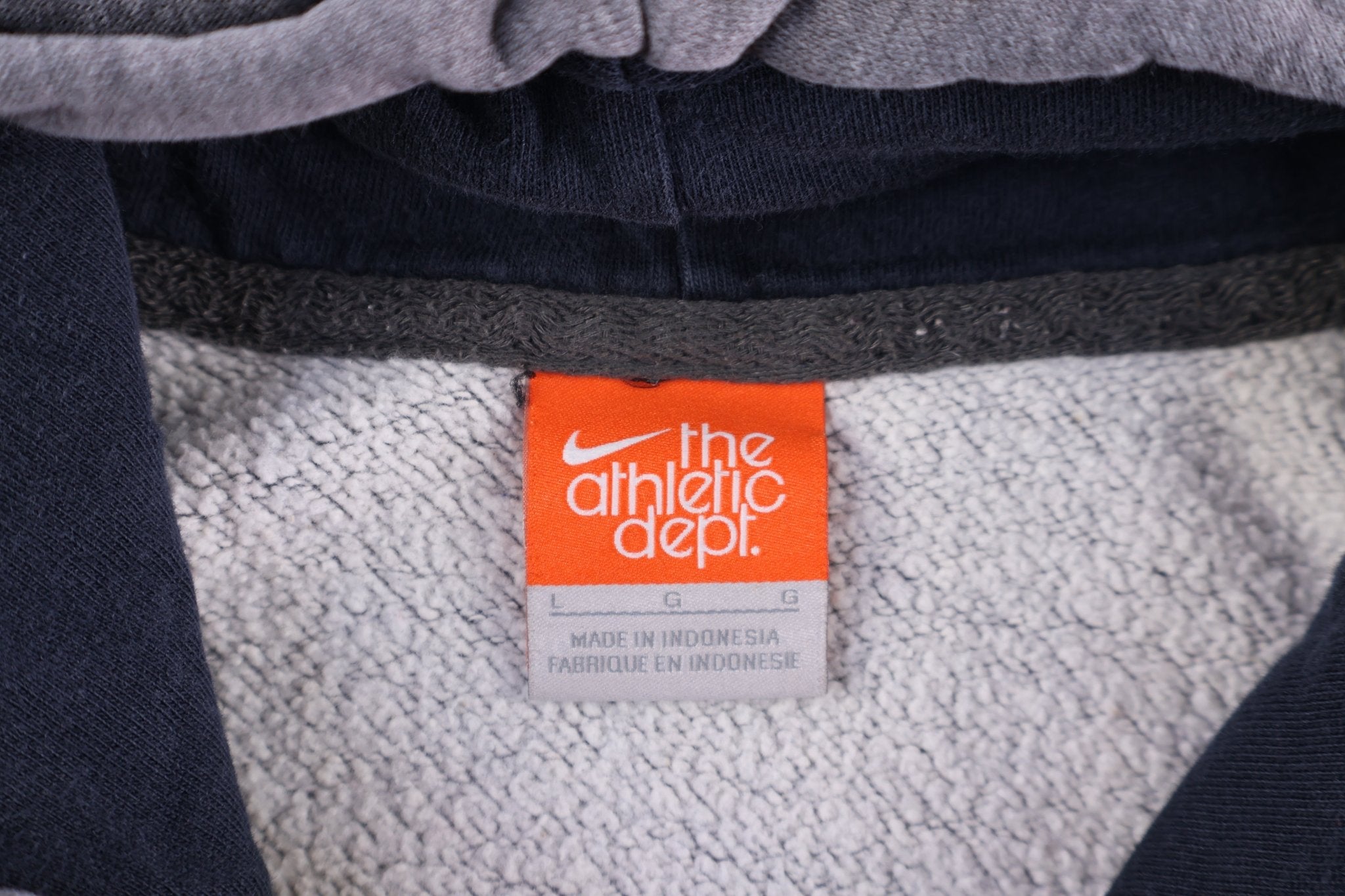 Nike Athletic Dept Grey Pullover Hoodie - Sweatshirt - Thrifted Threads