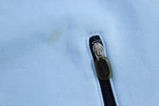 Nike Athletics Embroidered Logo Blue & White Striped Track Jacket - Jackets - Thrifted Threads
