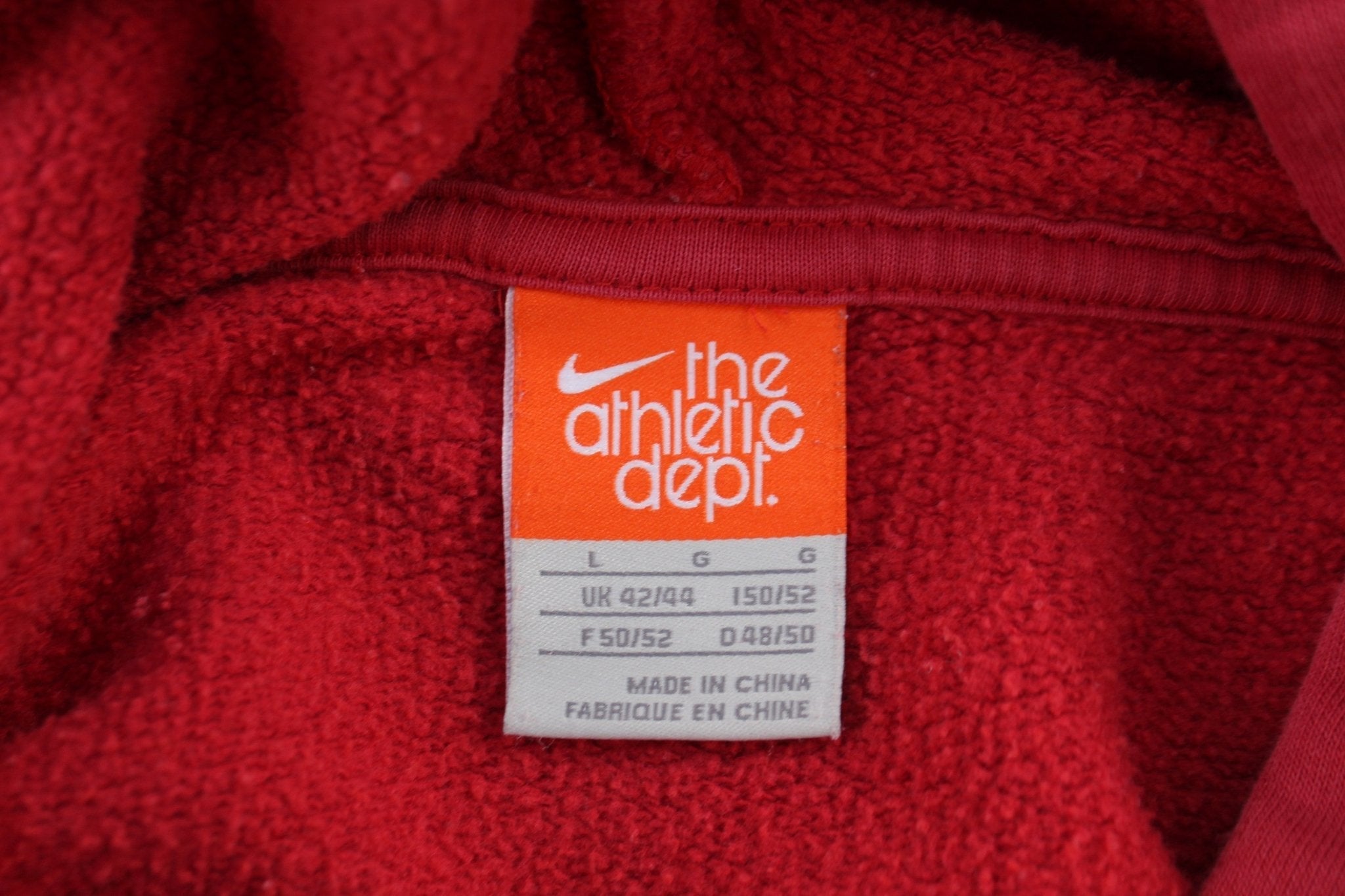 Nike Athletics Red Pullover Hoodie - Sweatshirt - Thrifted Threads