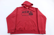 Nike Athletics Red Pullover Hoodie - Sweatshirt - Thrifted Threads