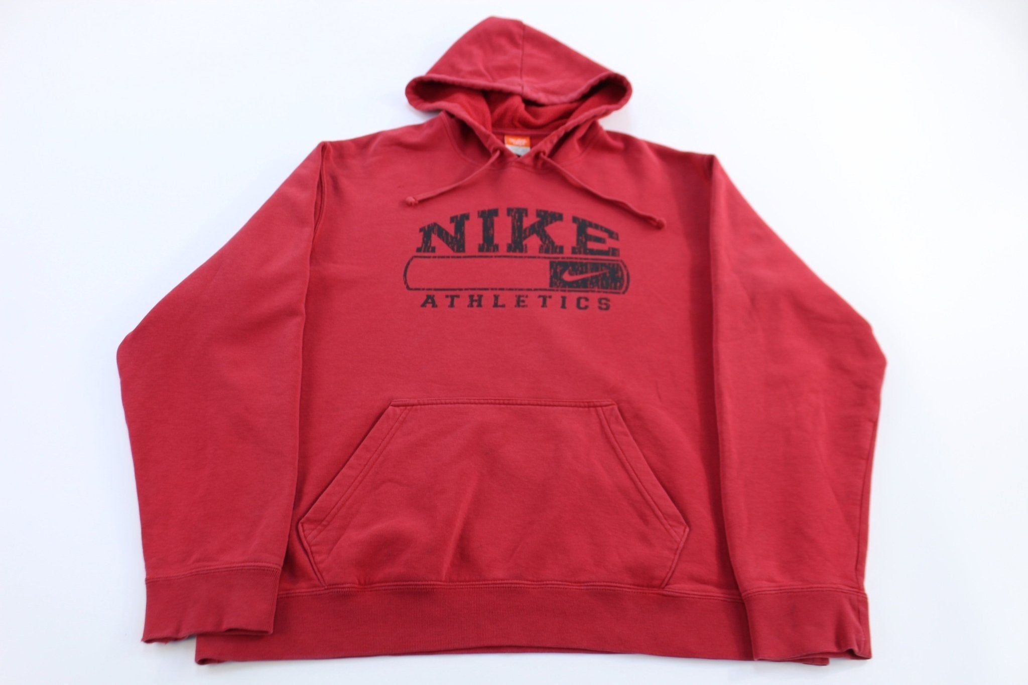 Nike Athletics Red Pullover Hoodie - Sweatshirt - Thrifted Threads