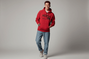 Nike Athletics Red Pullover Hoodie - Sweatshirt - Thrifted Threads