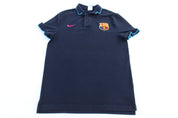 Nike Barcelona Embroidered Patch Button Up - ThriftedThreads.com