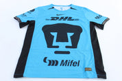 Nike Center Swoosh Logo Pumas UNAM Blue & Black Soccer Jersey - ThriftedThreads.com