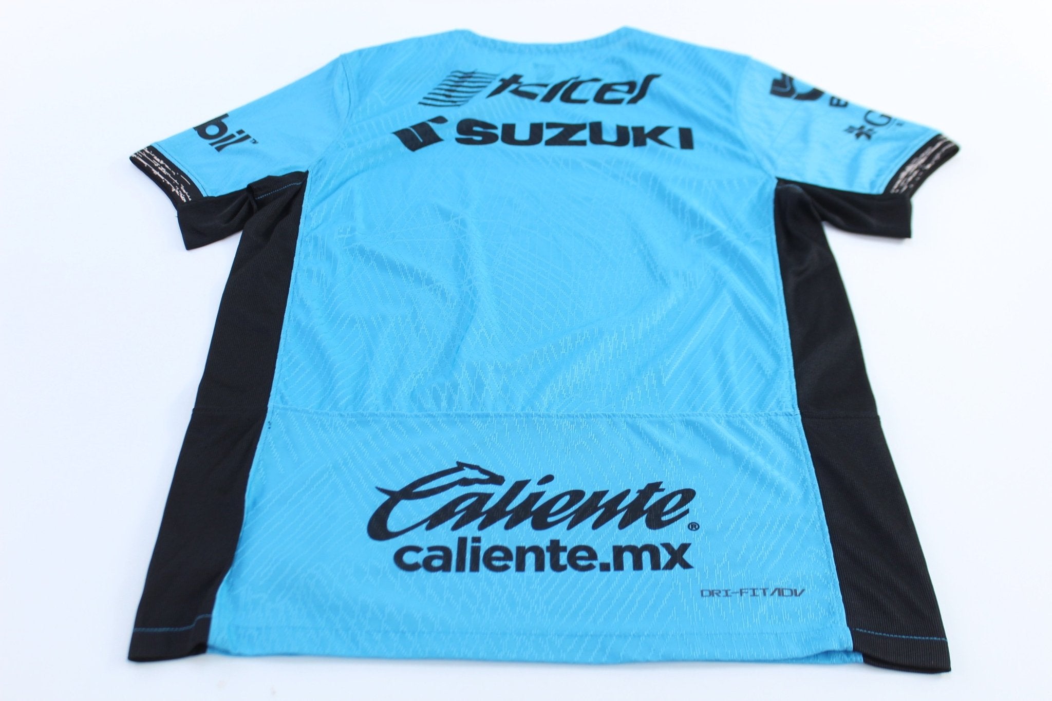 Nike Center Swoosh Logo Pumas UNAM Blue & Black Soccer Jersey - ThriftedThreads.com