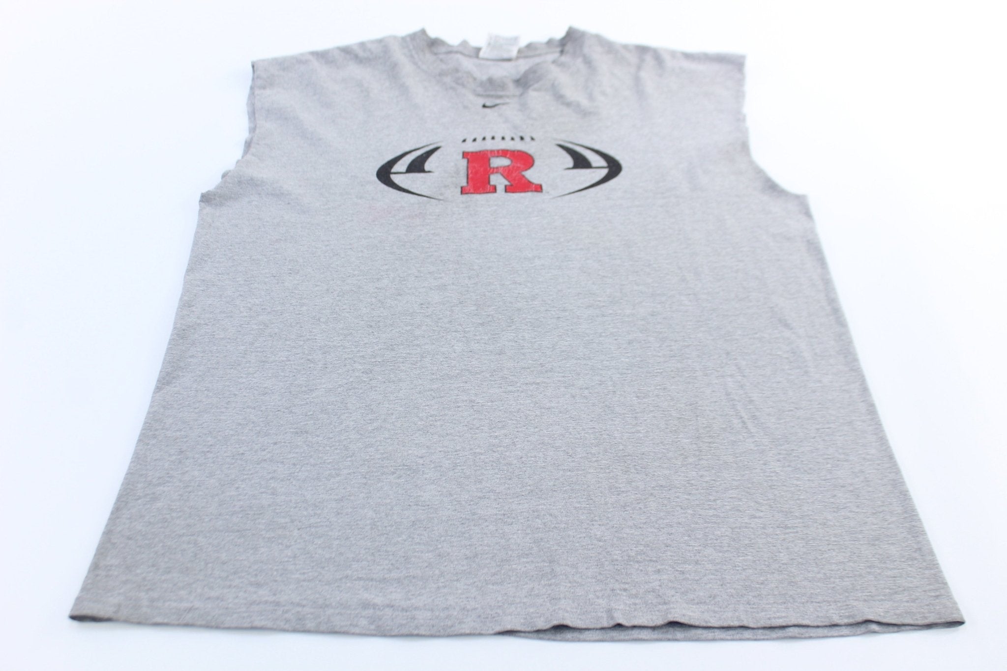 Nike Center Swoosh Logo Rutgers University Football Tank Top - ThriftedThreads.com