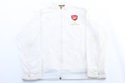 Nike Embroidered Logo Arsenal Soccer Zip Up Jacket - ThriftedThreads.com