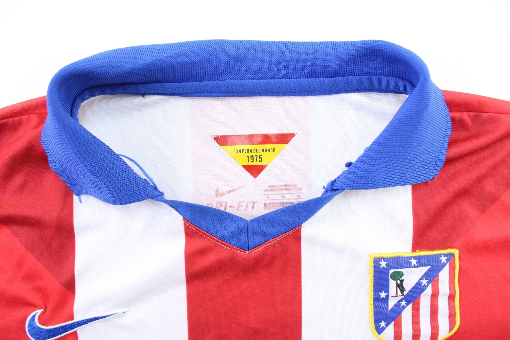 Nike Embroidered Logo Atletico De Madrid Soccer Jersey - ThriftedThreads.com