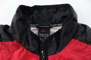 Nike Embroidered Logo Black & Red Zip Up Jacket - Jackets - Thrifted Threads