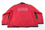Nike Embroidered Logo Black & Red Zip Up Jacket - Jackets - Thrifted Threads