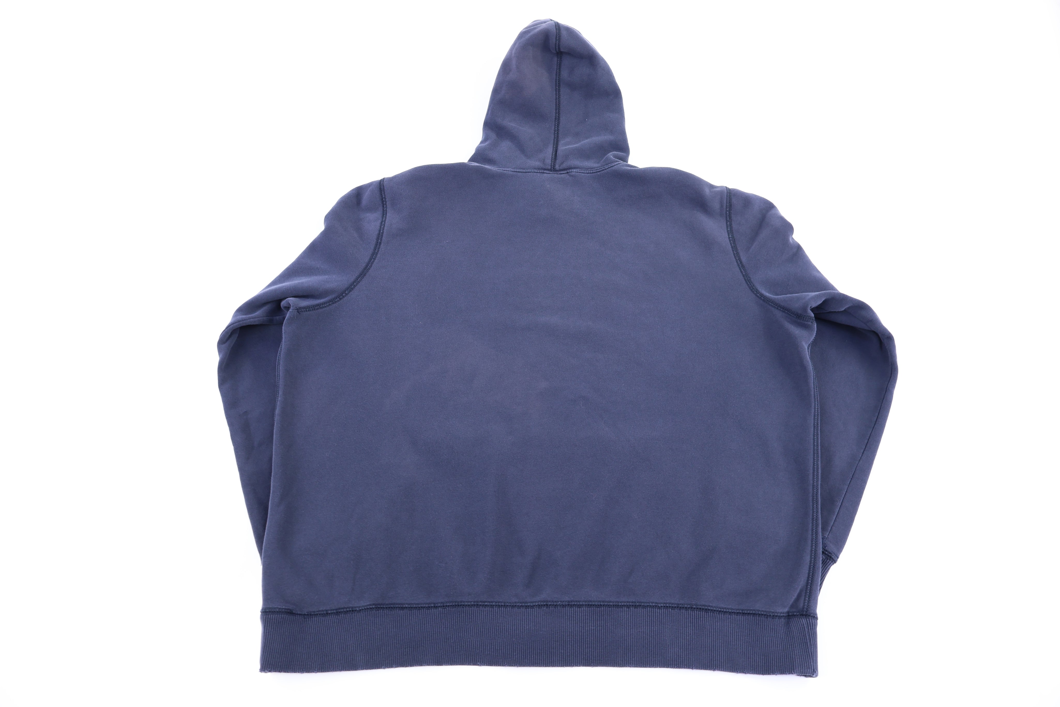 Nike Embroidered Logo Blue Pullover Hoodie - Sweatshirt - Thrifted Threads