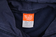 Nike Embroidered Logo Blue Pullover Hoodie - Sweatshirt - Thrifted Threads