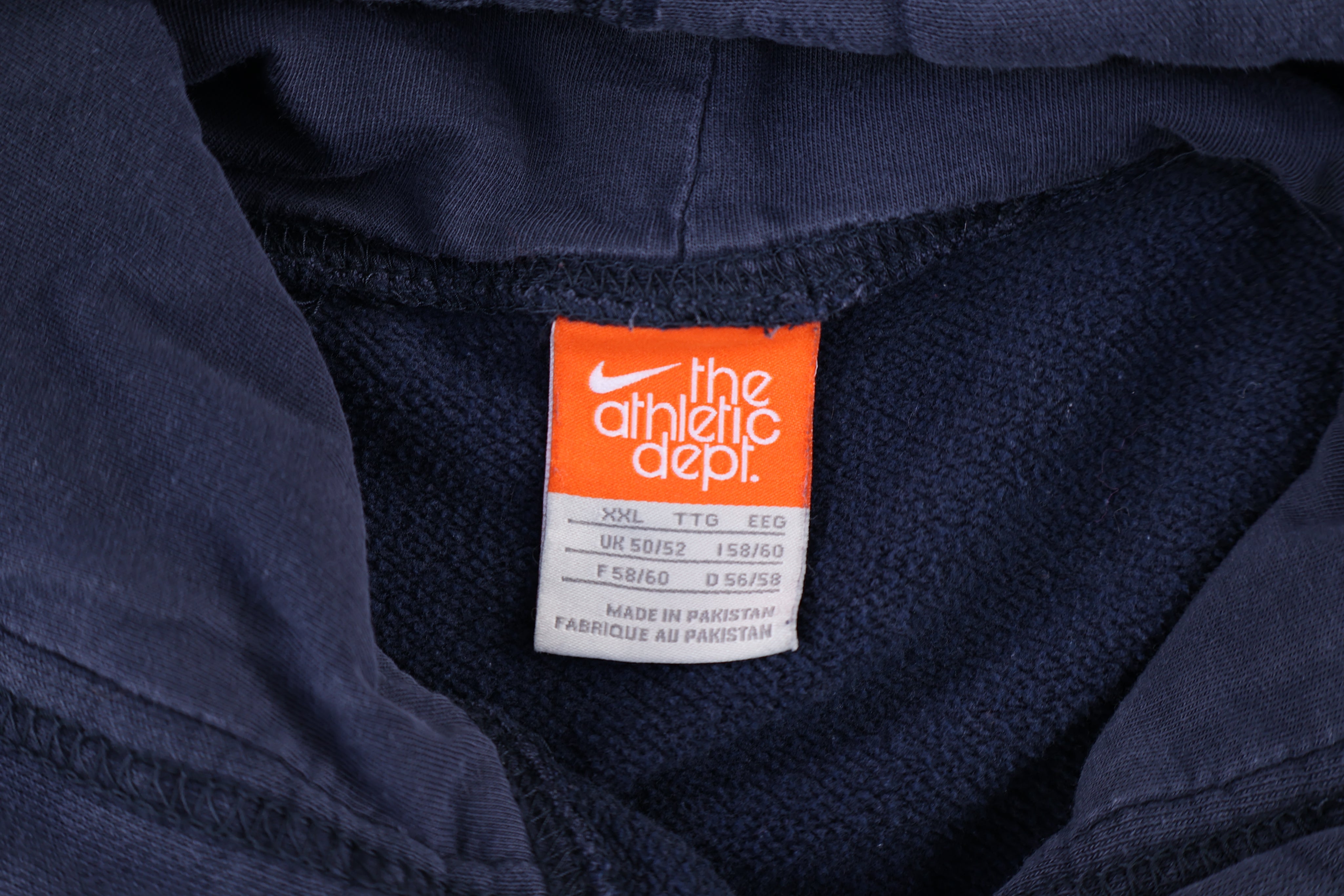 Nike Embroidered Logo Blue Pullover Hoodie - Sweatshirt - Thrifted Threads
