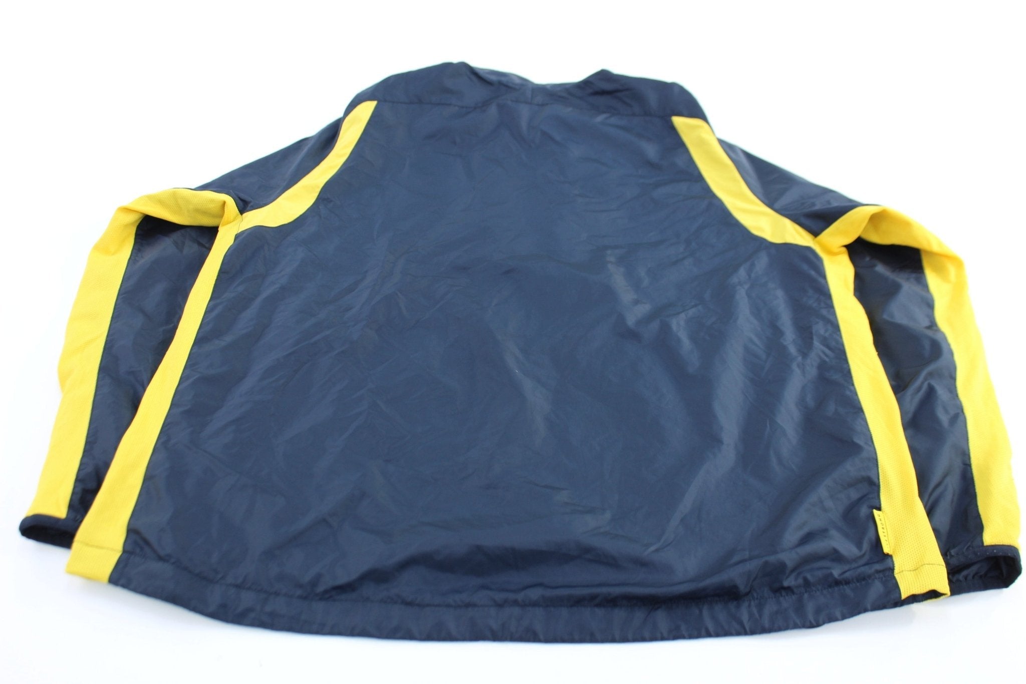 Nike Embroidered Logo Blue & Yellow Livestrong Half Zip Jacket - Jackets - Thrifted Threads