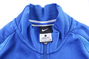 Nike Embroidered Logo Brazil Blue Zip Up Jacket - ThriftedThreads.com