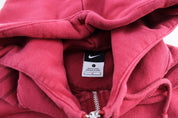 Nike Embroidered Logo FC Barcelona Barca Zip Up Hoodie - ThriftedThreads.com