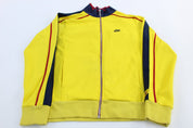 Nike Embroidered Logo FC Barcelona Striped Track Jacket - ThriftedThreads.com
