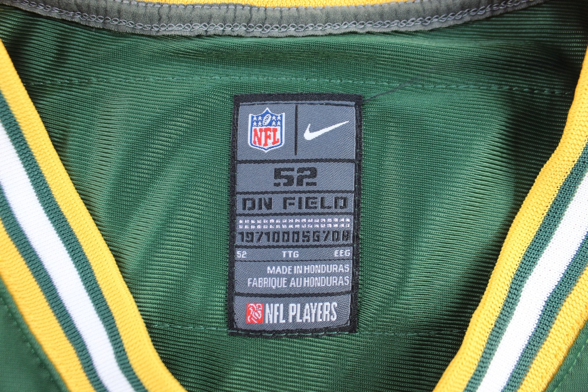 Nike Embroidered Logo Green Bay Packers Ha Ha Clinton - Dix Football Jersey - ThriftedThreads.com