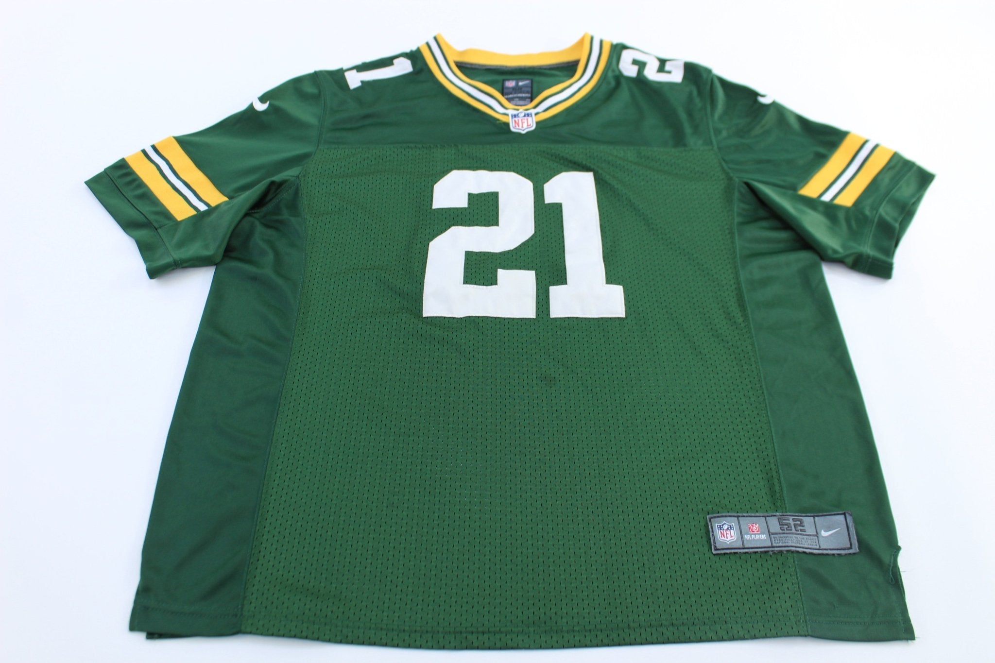 Nike Embroidered Logo Green Bay Packers Ha Ha Clinton - Dix Football Jersey - ThriftedThreads.com