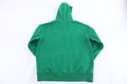 Nike Embroidered Logo Green Pullover Hoodie - Sweatshirt - Thrifted Threads