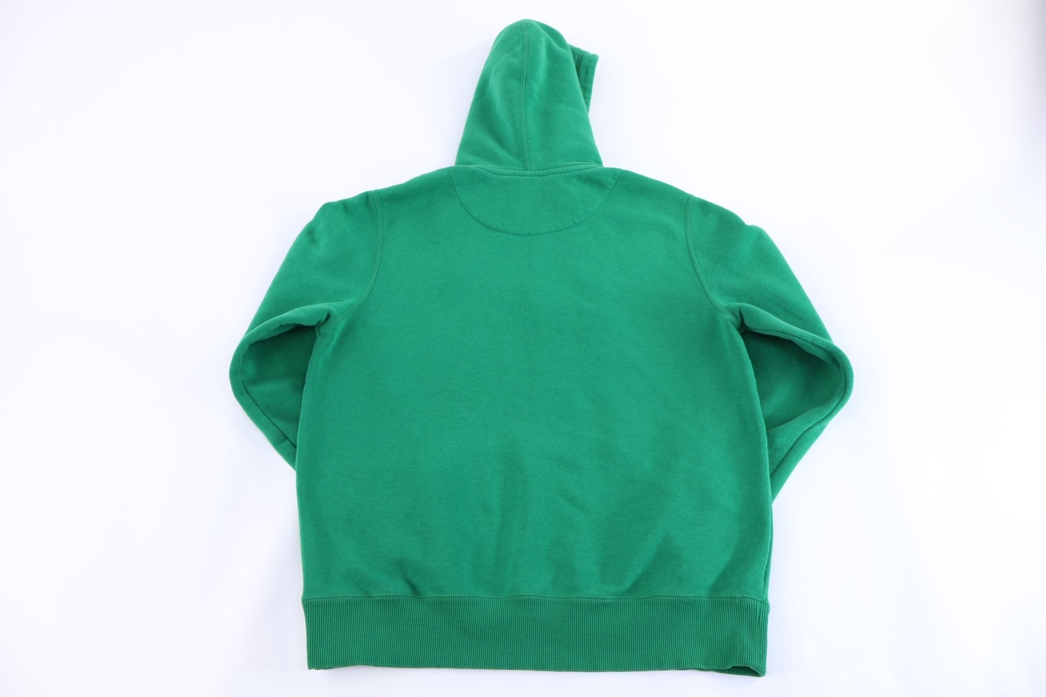 Nike Embroidered Logo Green Pullover Hoodie - Sweatshirt - Thrifted Threads