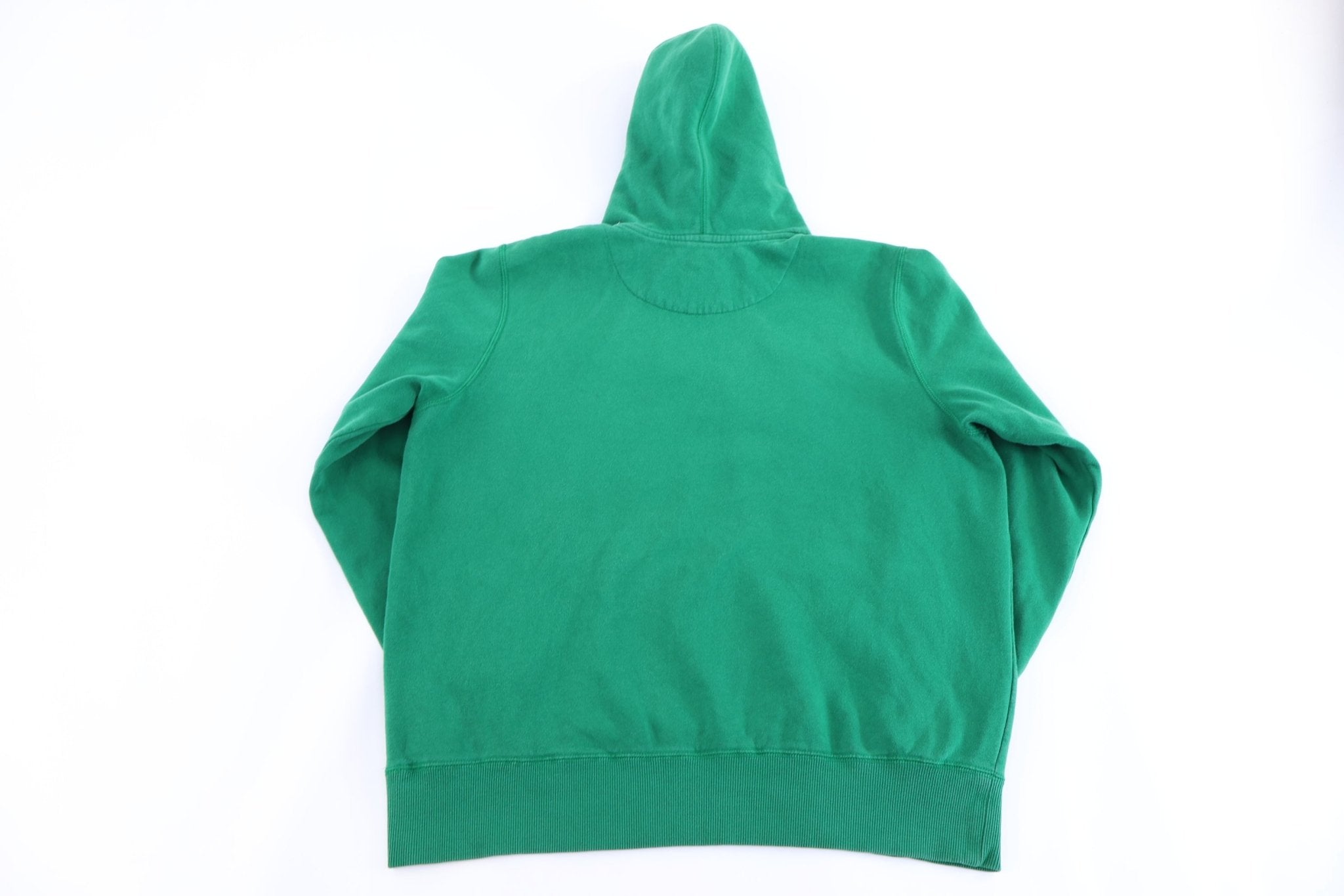 Nike Embroidered Logo Green Pullover Hoodie - Sweatshirt - Thrifted Threads