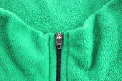 Nike Embroidered Logo Green Quarter Zip Fleece Sweater - ThriftedThreads.com
