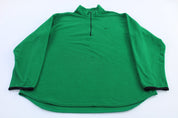 Nike Embroidered Logo Green Quarter Zip Fleece Sweater - Sweater - Thrifted Threads