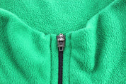 Nike Embroidered Logo Green Quarter Zip Fleece Sweater - Sweater - Thrifted Threads