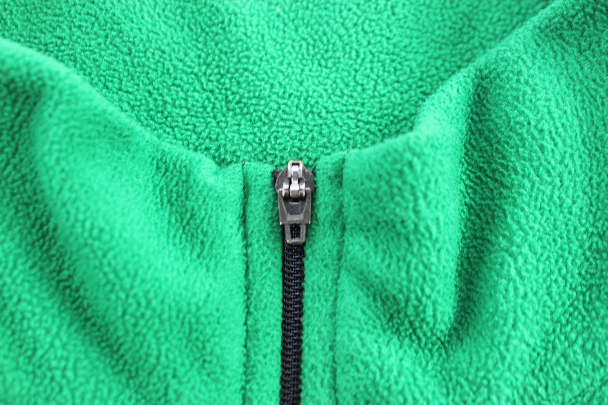 Nike Embroidered Logo Green Quarter Zip Fleece Sweater - Sweater - Thrifted Threads