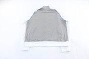 Nike Embroidered Logo Grey, Blue, & White Track Jacket - Jacket - Thrifted Threads