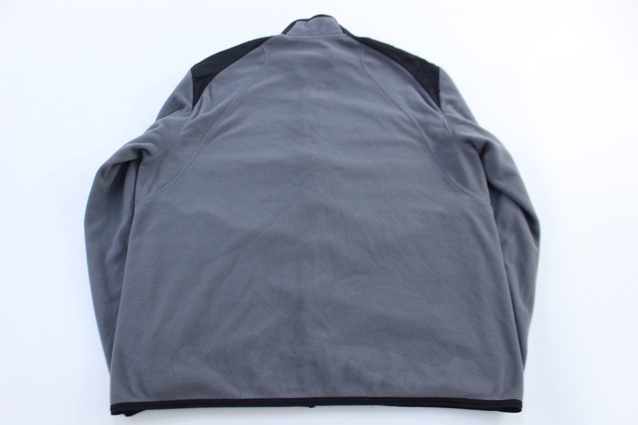 Nike Embroidered Logo Grey Fleece Full Zip Jacket - Jacket - Thrifted Threads