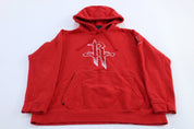 Nike Embroidered Logo Houston Rockets Pullover Hoodie - ThriftedThreads.com