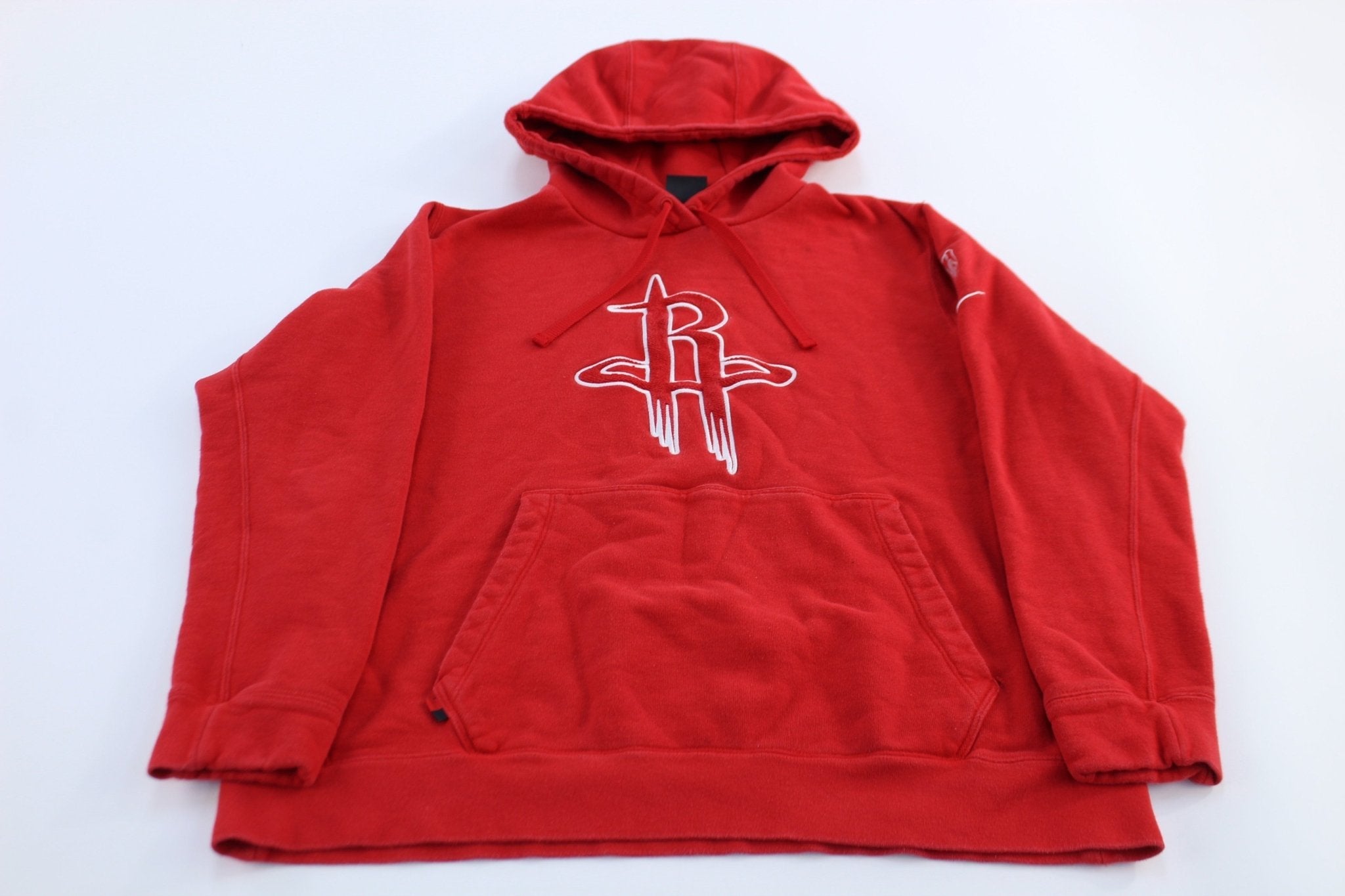 Nike Embroidered Logo Houston Rockets Pullover Hoodie - Jackets - Thrifted Threads