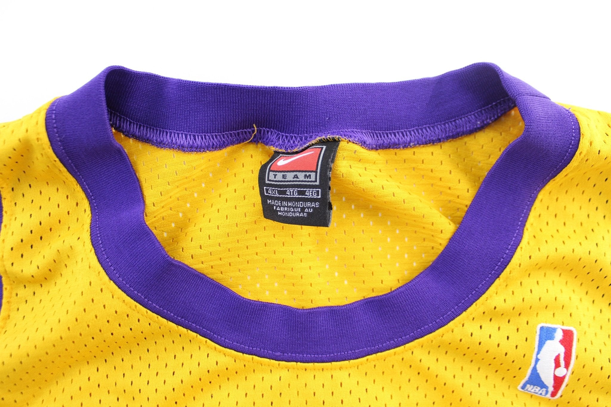 Nike Embroidered Logo Los Angeles Lakers Gary Paton Basketball Jersey - ThriftedThreads.com