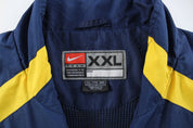 Nike Embroidered Logo Michigan University Zip Up Jacket - ThriftedThreads.com