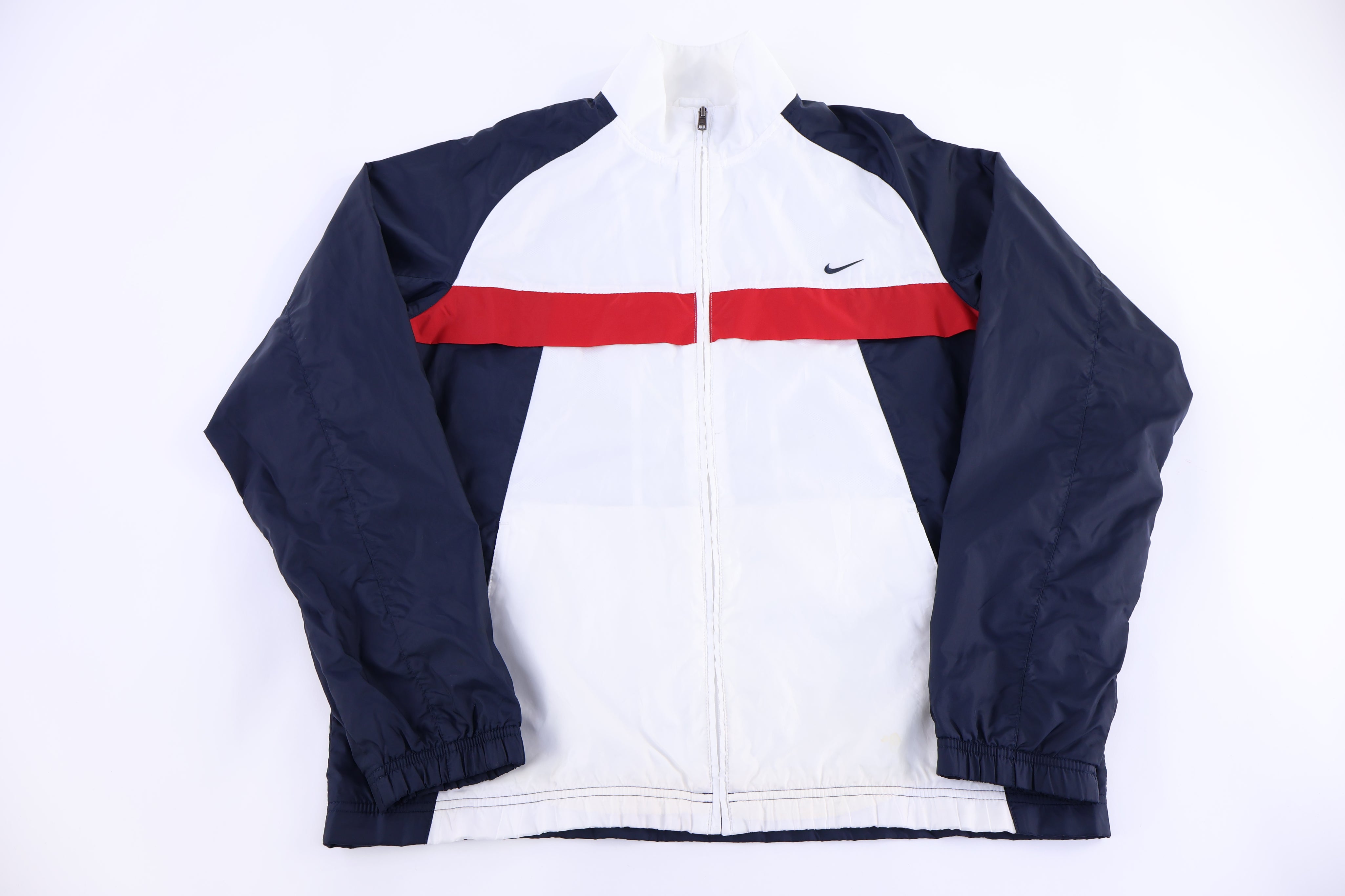 Nike Embroidered Logo Multicolor Full Zip Jacket - Jacket - Thrifted Threads