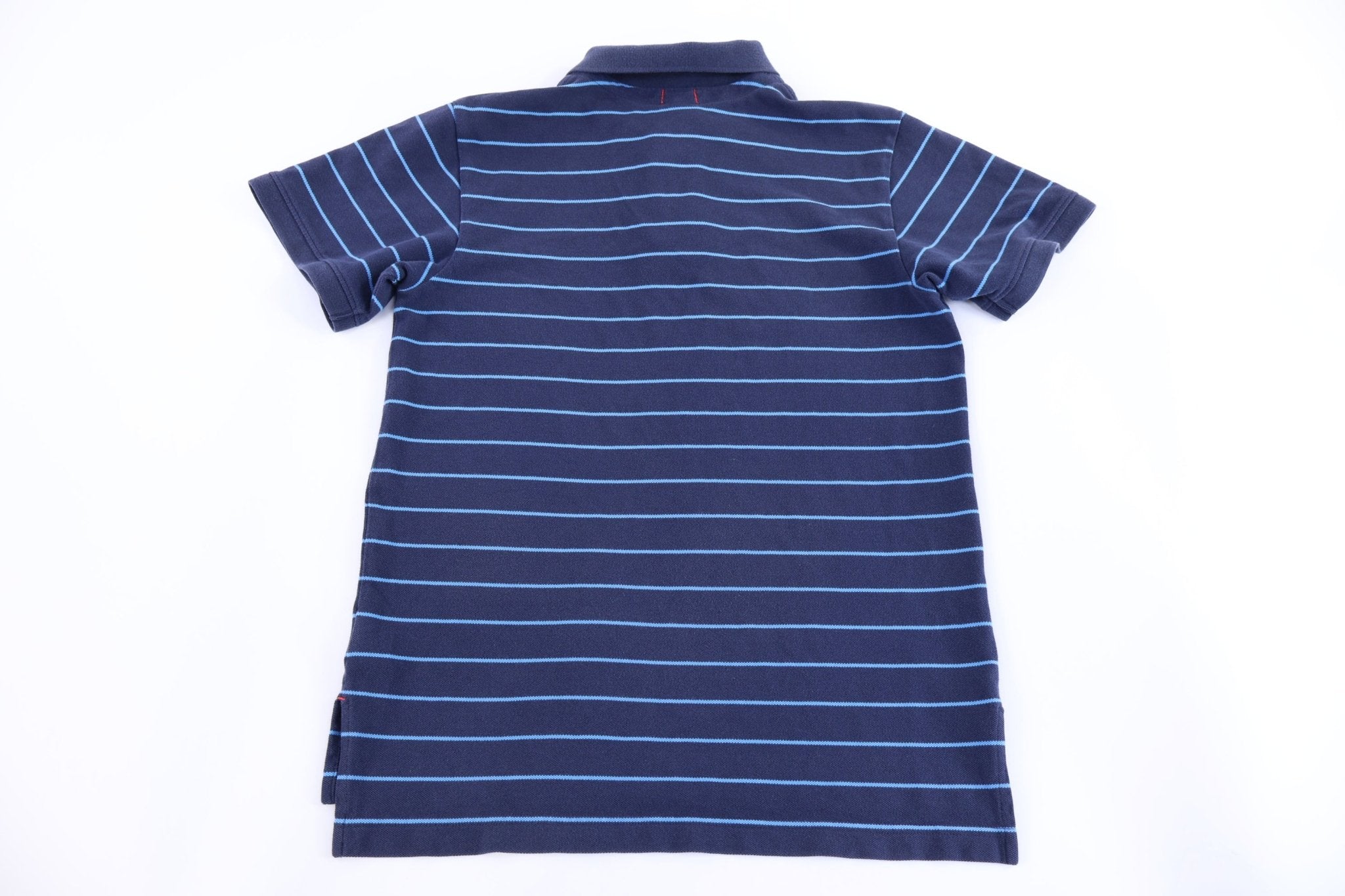 Nike Embroidered Logo Navy Blue Striped Button Up - Button Ups/Downs - Thrifted Threads