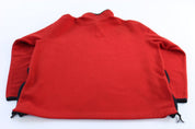 Nike Embroidered Logo Red Fleece Pullover - ThriftedThreads.com