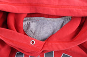 Nike Embroidered Logo Red Pullover Hoodie - Sweatshirt - Thrifted Threads