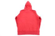 Nike Embroidered Logo Red Pullover Hoodie - Sweatshirt - Thrifted Threads
